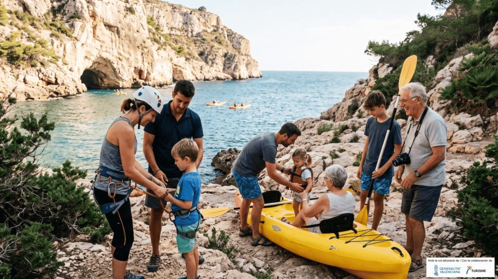 Guía de actividades de aventura para familias en la Marina Alta